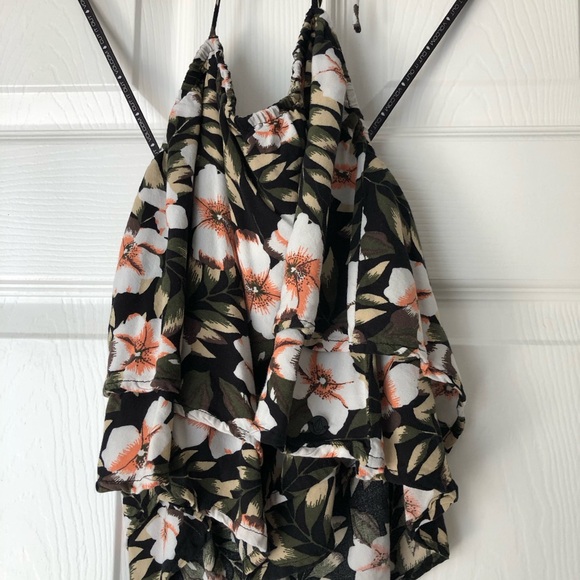 Volcom True to This Hawaiian Floral Halter Top - Picture 5 of 10